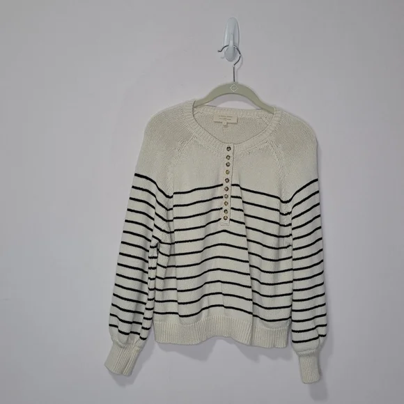 Sezane Leontine Jumper Ecru Navy Smal NWOT - Picture 9 of 10